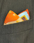 Maison Nazanin - Pomegranates - 100% Silk Scarf/Pocket Square
