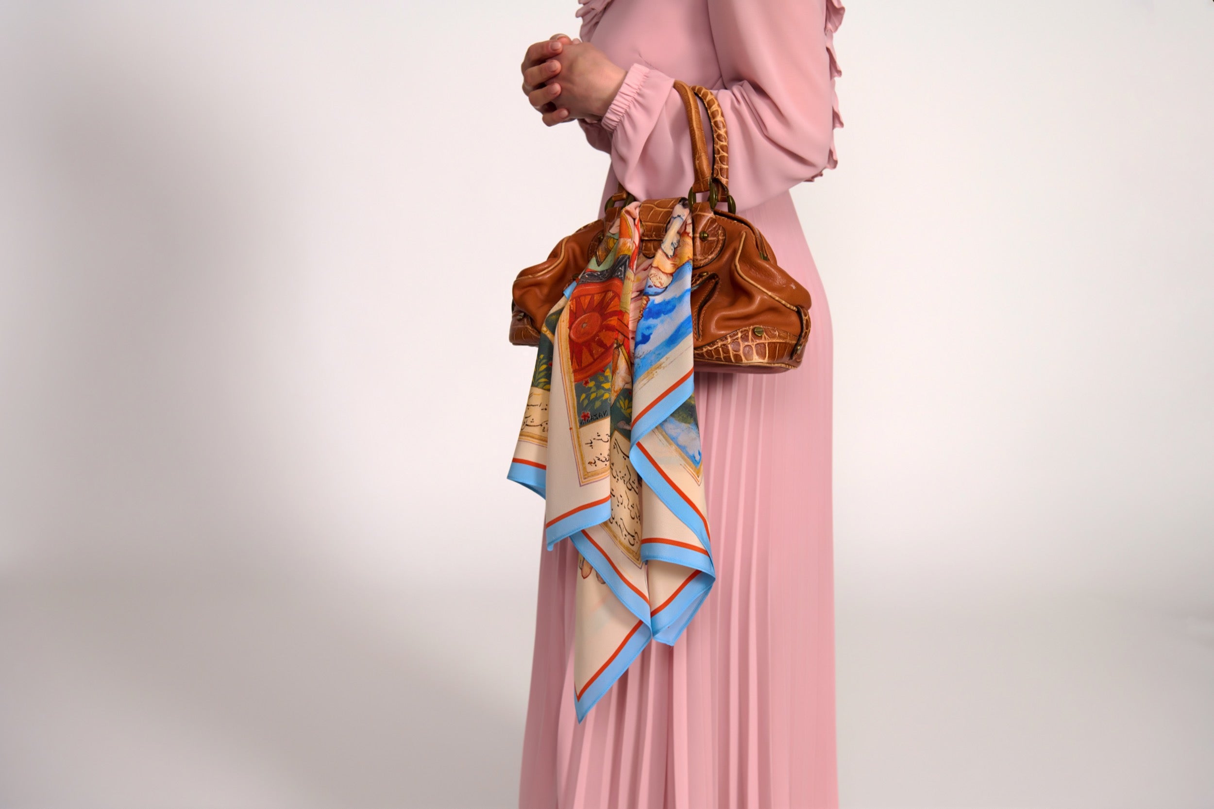 Maison Nazanin - Dragon and Chariot - 100% Silk Scarf