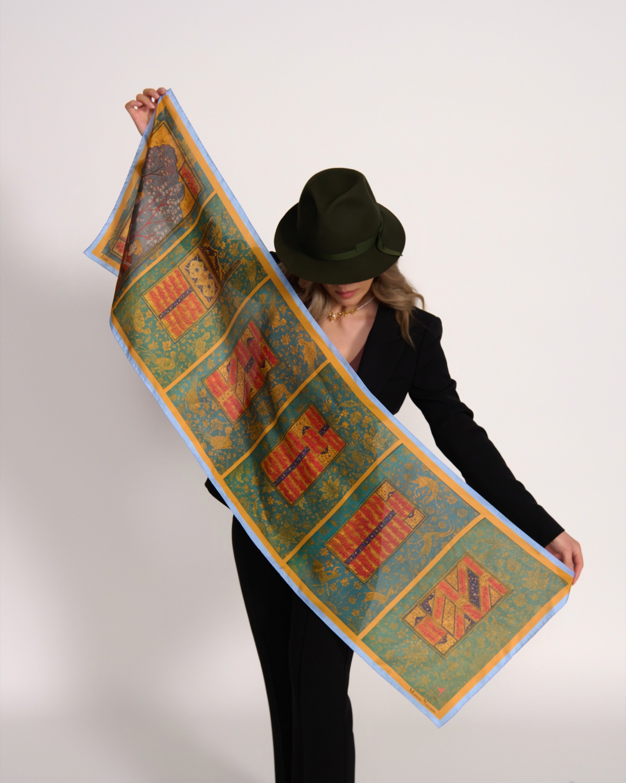 Maison Nazanin - Jami - 100% Silk Scarf