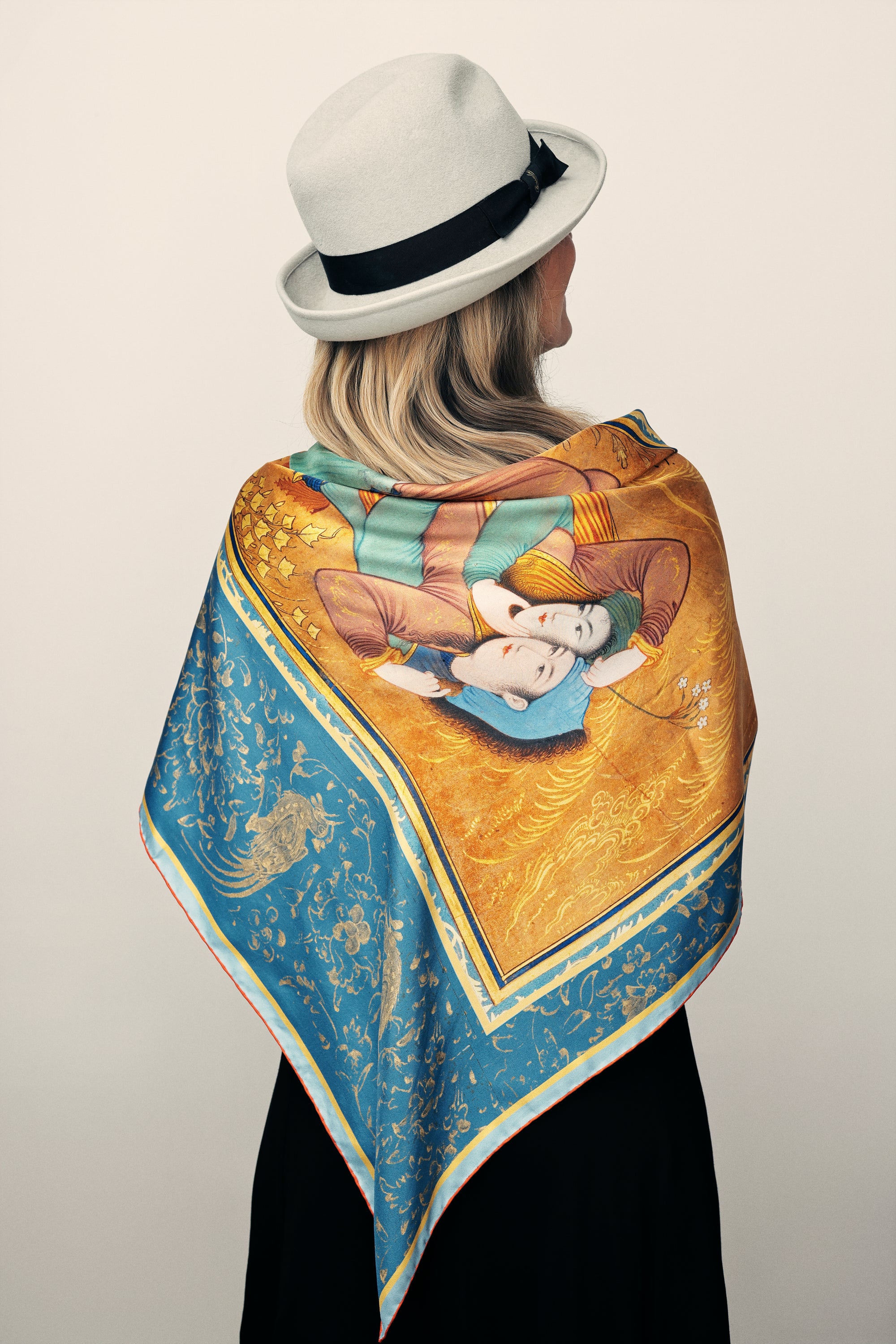 Maison Nazanin - Lovers Embrace - 100% Silk Scarf